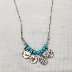 Reversible Hope/Love Necklace